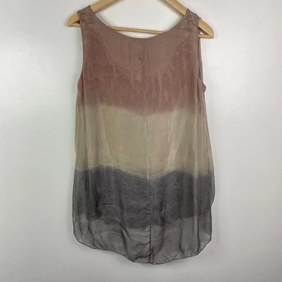 AMANTI Silk Sleeveless blouse size Medium - Picture 3 of 4